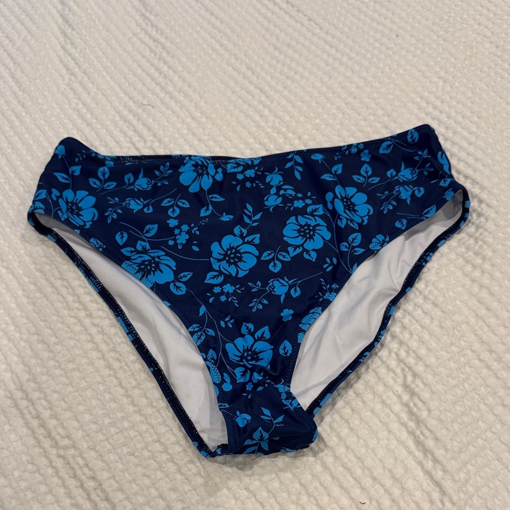 Popvil Floral Blue Bikini Bottom
